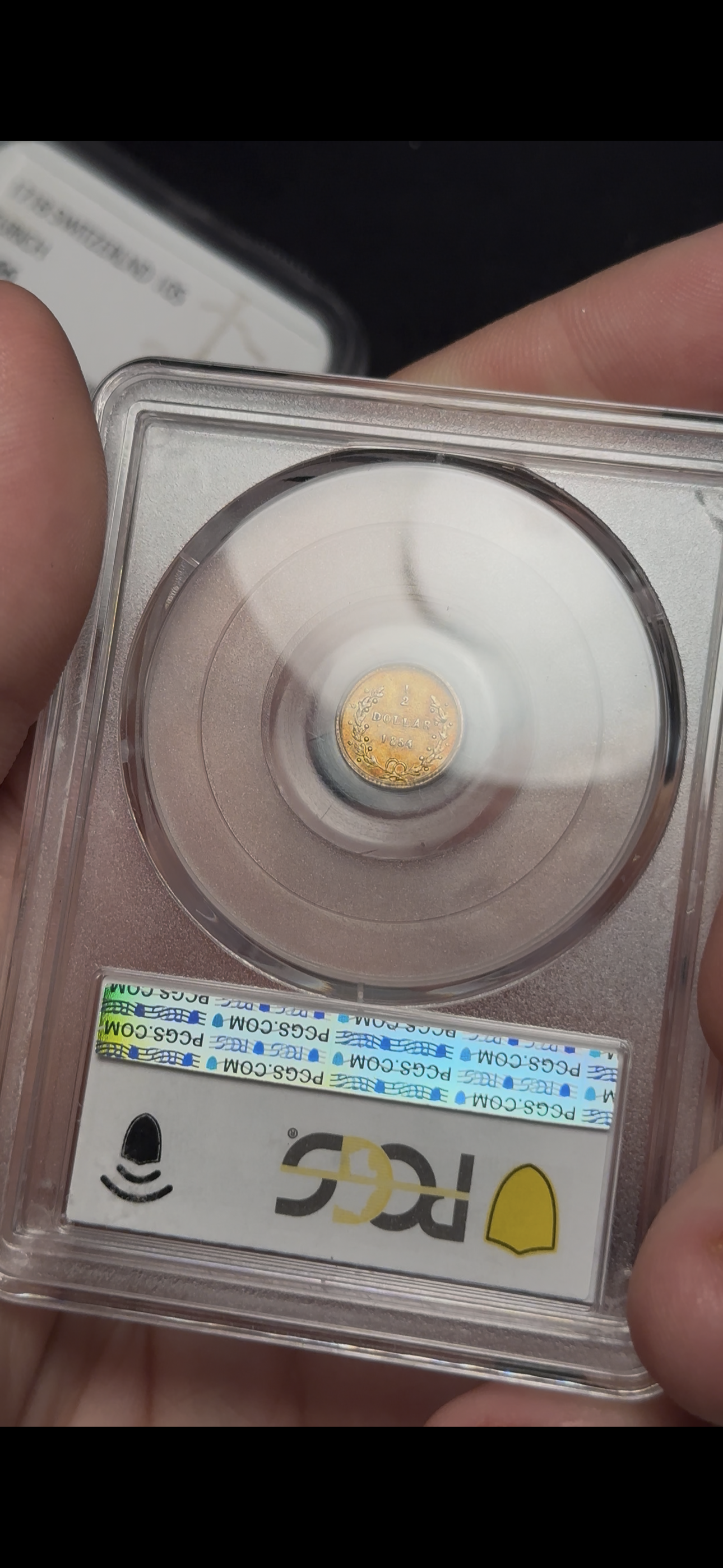 Half Dollar, Type One California Fractional, BG-403, PCGS AU-55