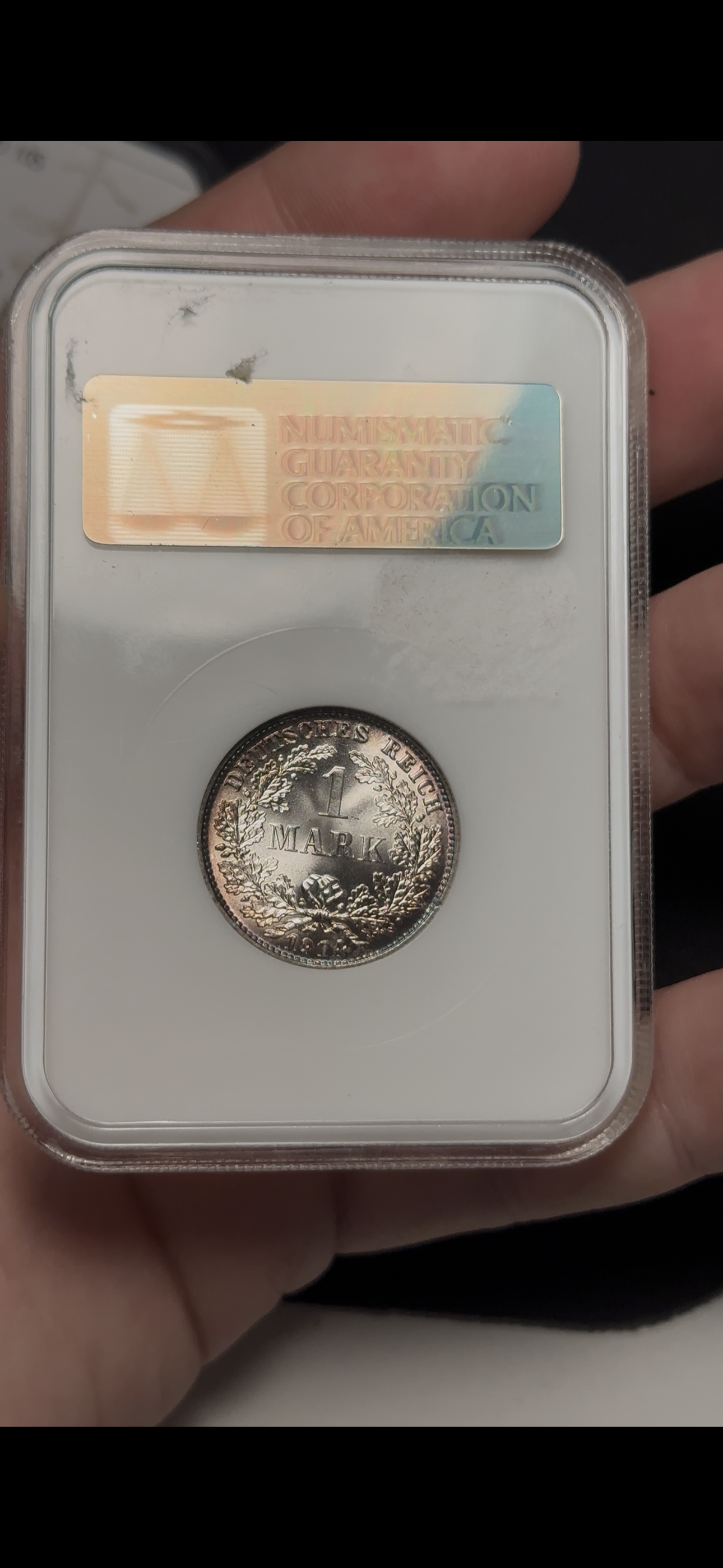One Mark, Germany 1914-E NGC MS68